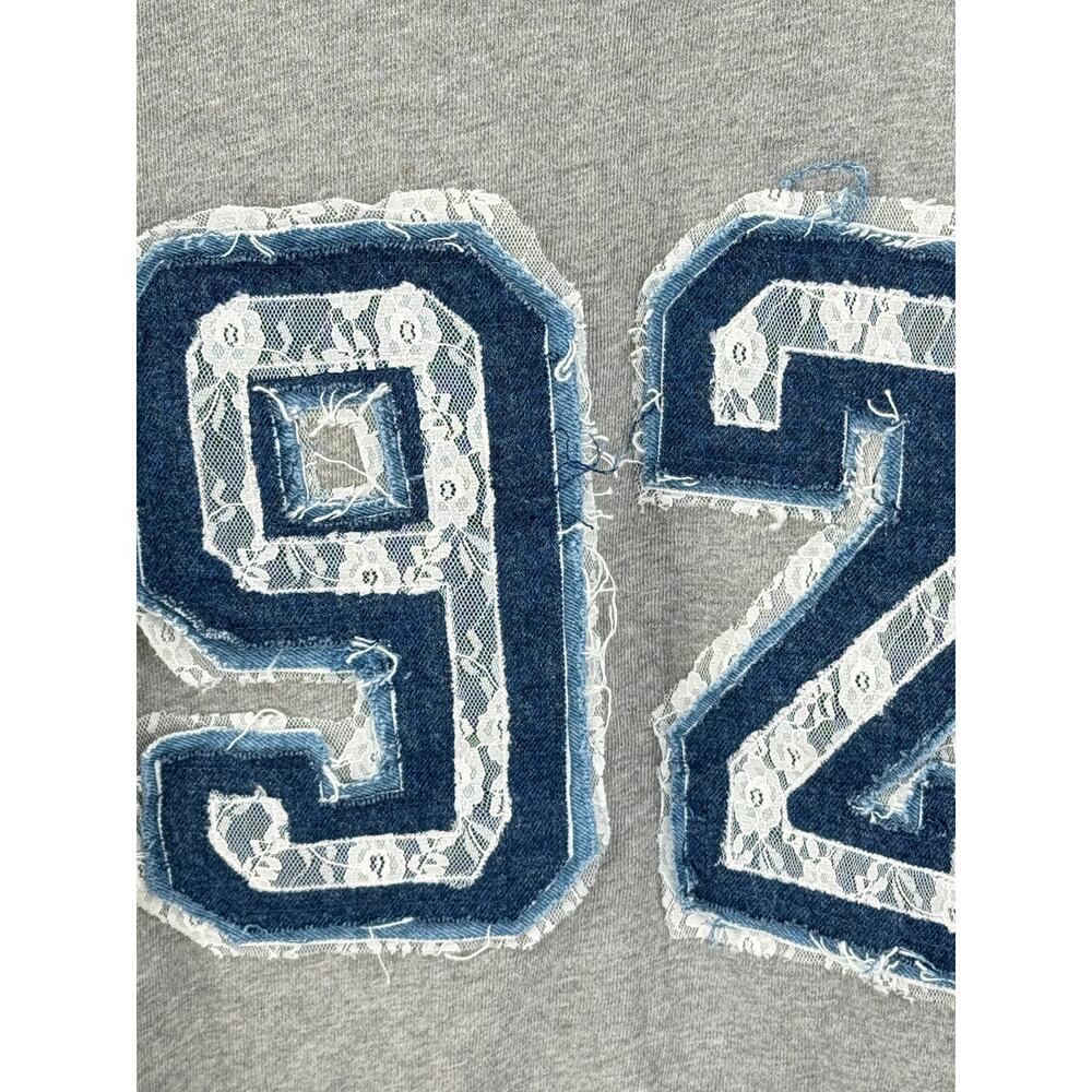 Anthropologie Pilcro Pinny M Sweatshirt 92 Embroidered Varsity Collegiate - Picture 3 of 7